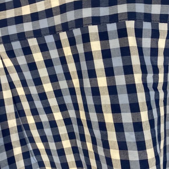 Nat Nast Luxury Long Sleeve Button Down Shirt Blue White Plaid Size M - Picture 8 of 11